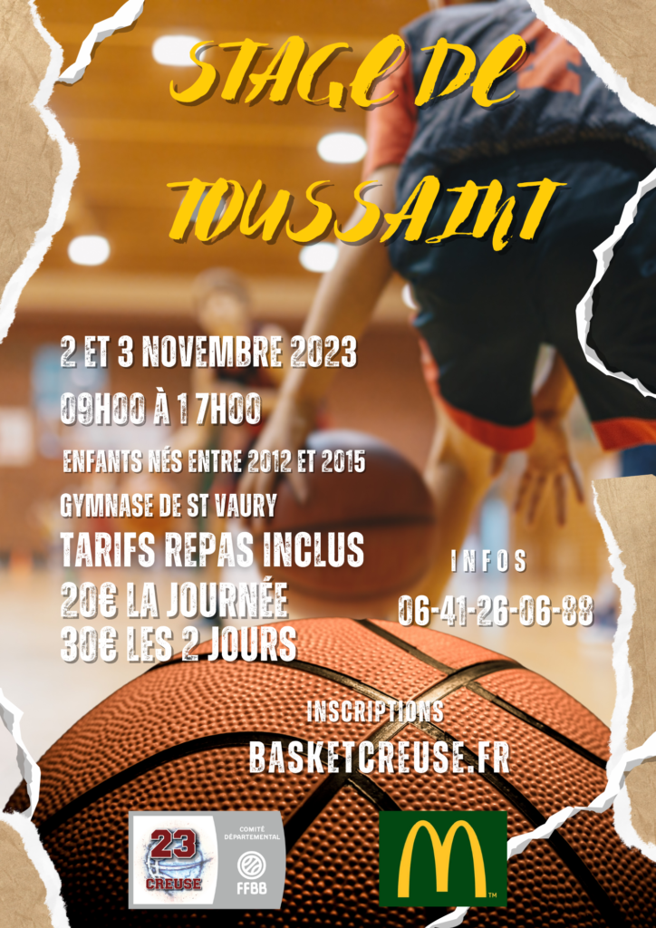 Stage De Toussaint Creuse Basketball